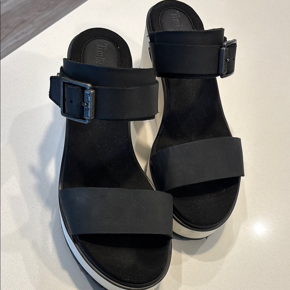 Black Platform Sandals